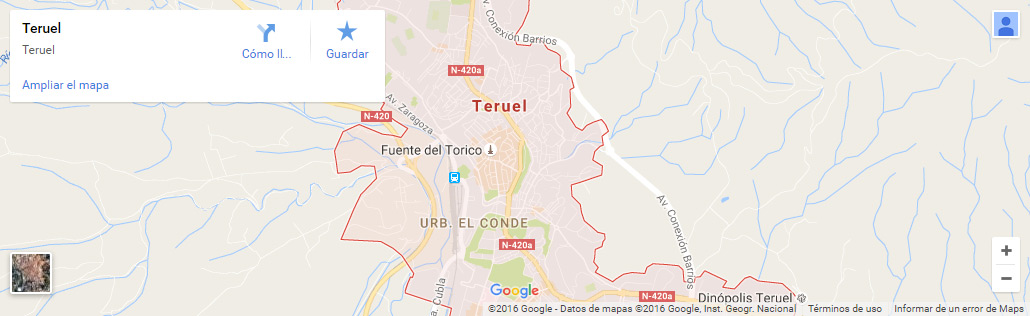 Localización de COCINAS TERUEL